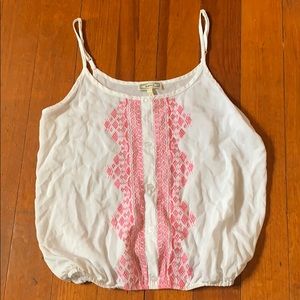 White blouse-like camisole